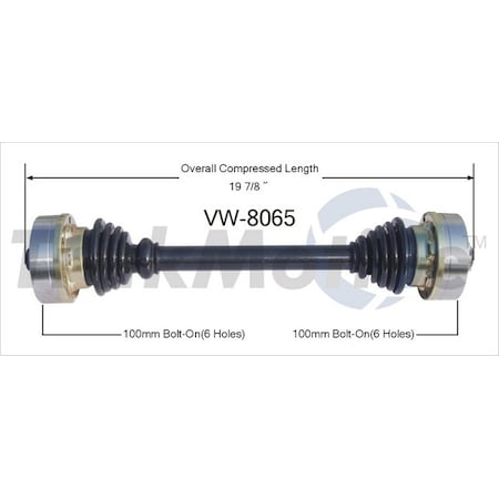 Surtrack Axle Cv Axle Shaft, Vw-8065 VW-8065
